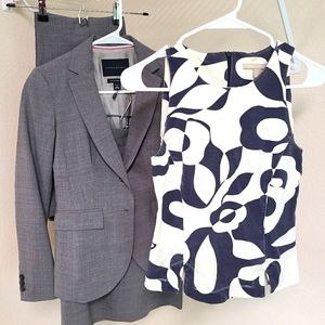 Banana Republic Grey 4 Piece Suit Set Size 0